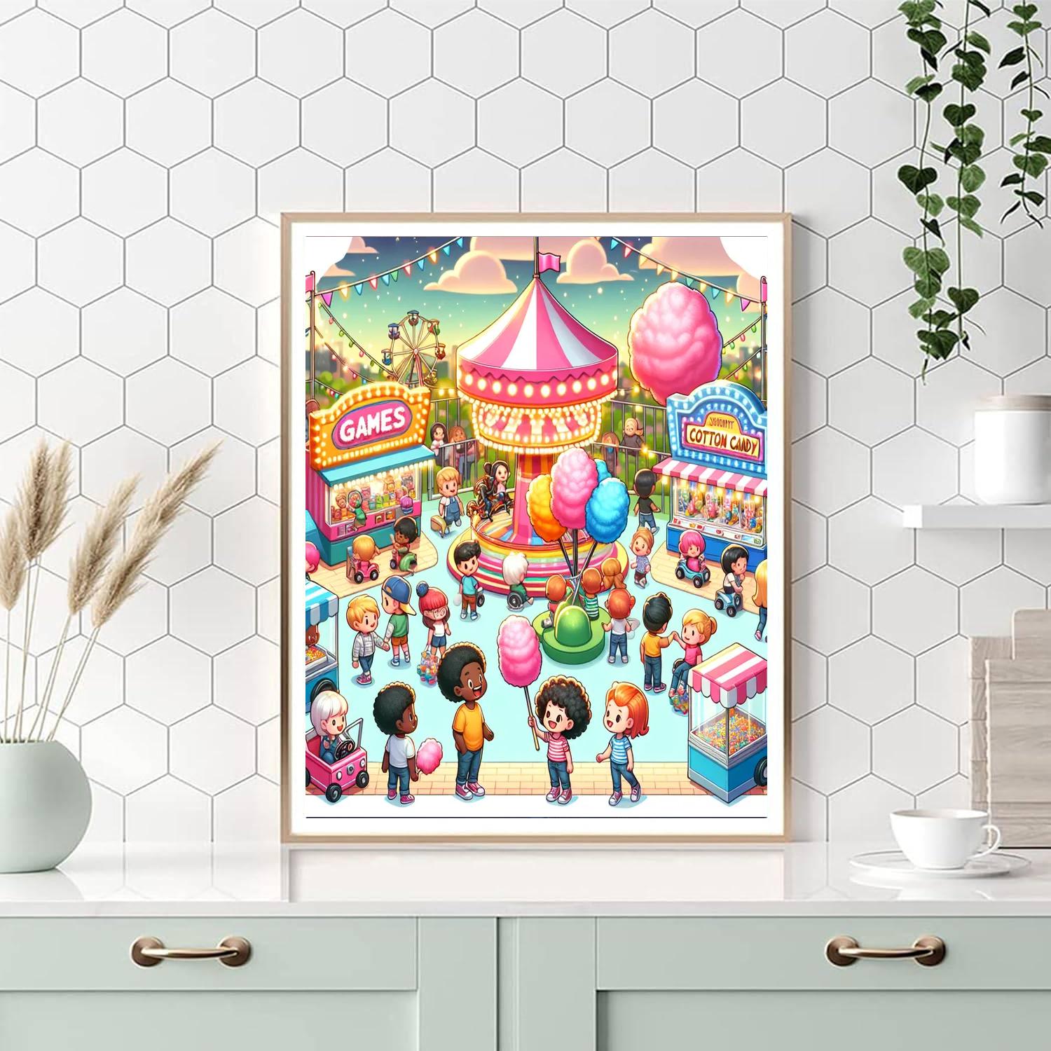 Magical Adventure At The Fair Painting By Numbers Kit