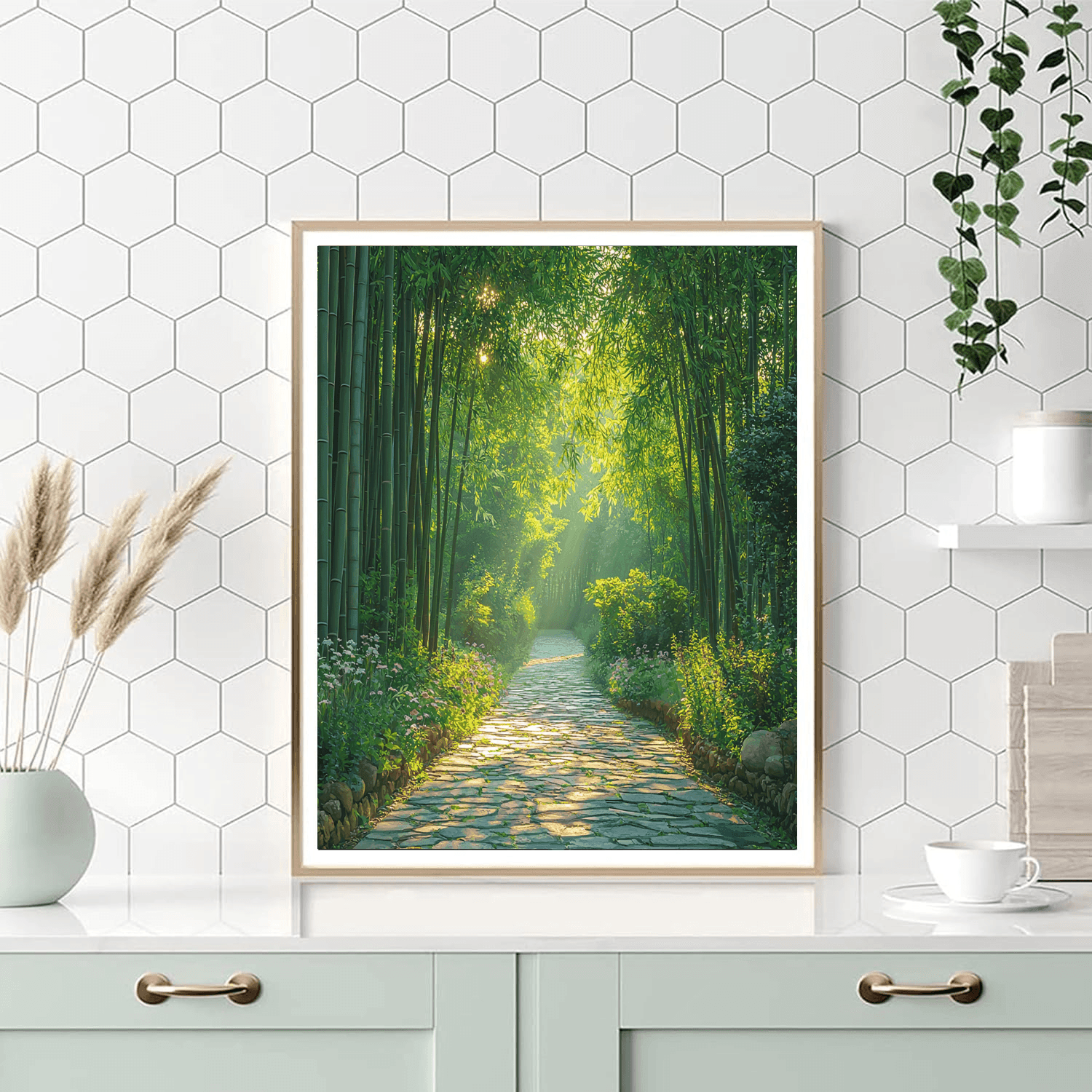 Bamboo Forest Path Paint By Numbers Kits