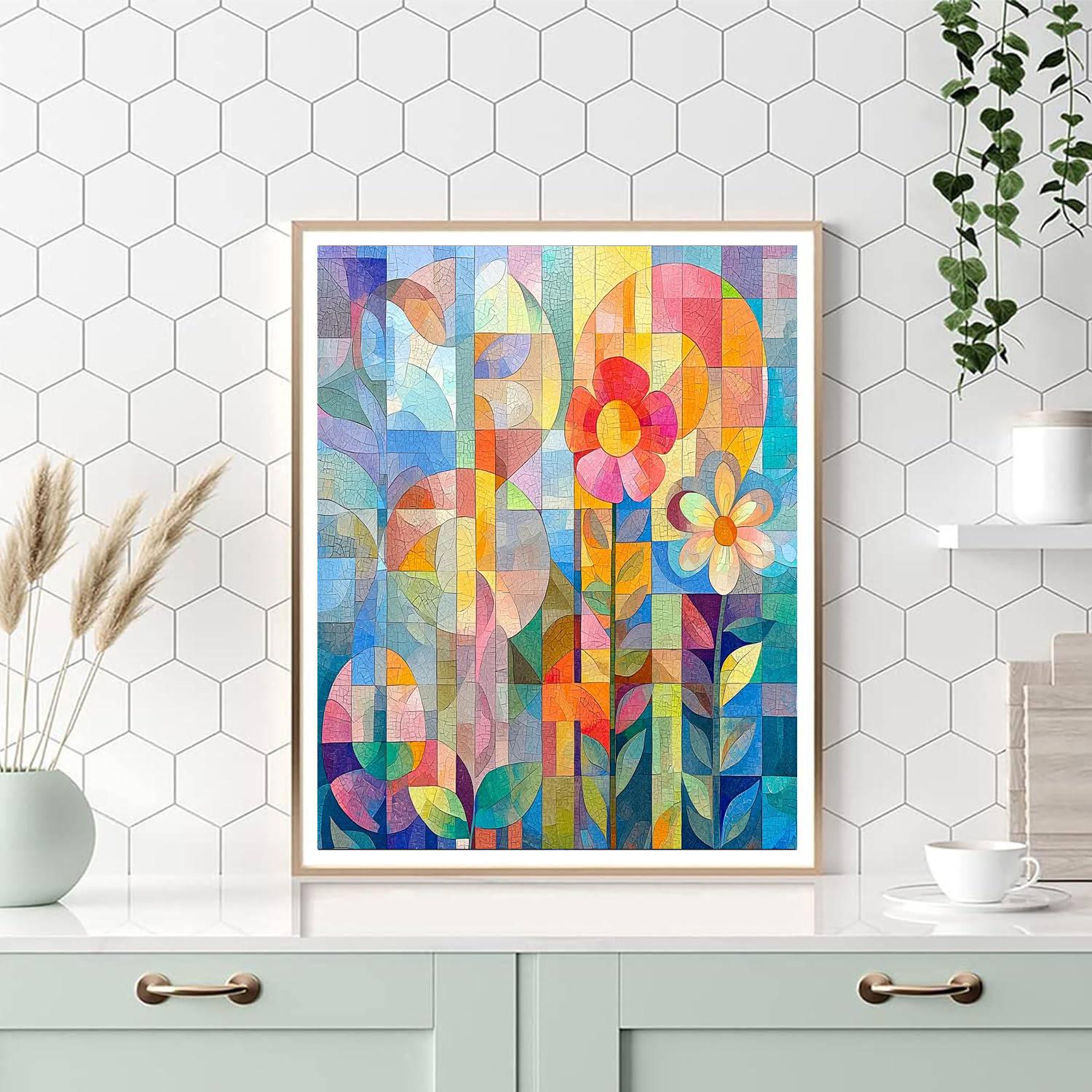 Frida Kahlo Inspired Fragments Of Reflection  Paint By Numbers Art