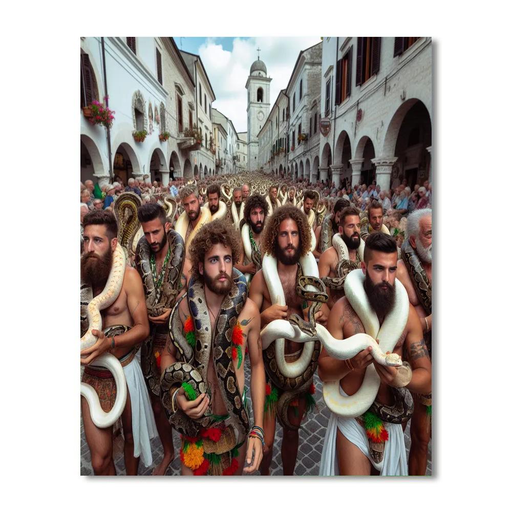 Festa Dei Serpari - Italy Number Painting