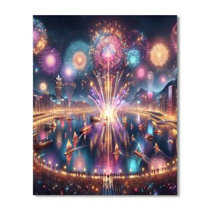 Macao International Fireworks Display Contest - China Number Painting