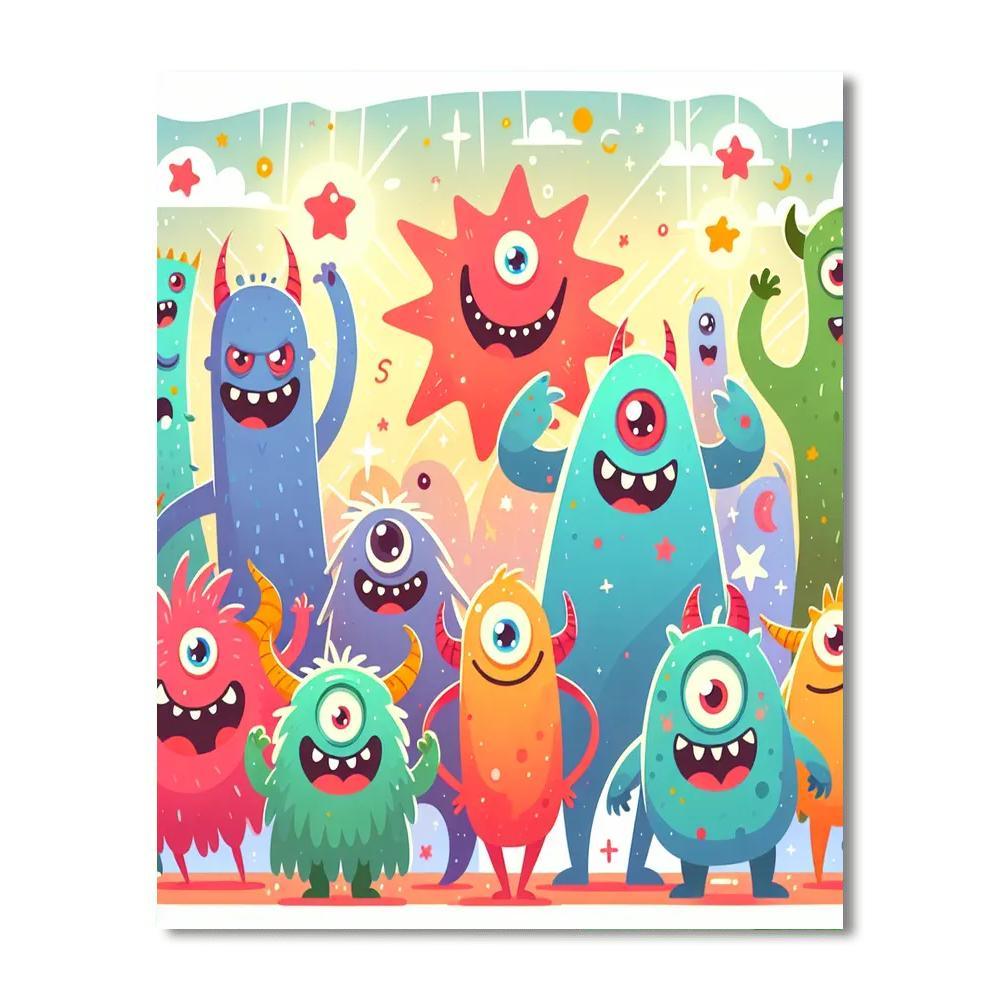 Mythical Monster Mash Paint By Numbers Kits