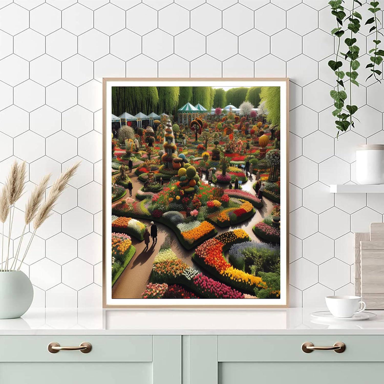 International Flower Council's International Flower Show - Netherlands Painting Number Kit