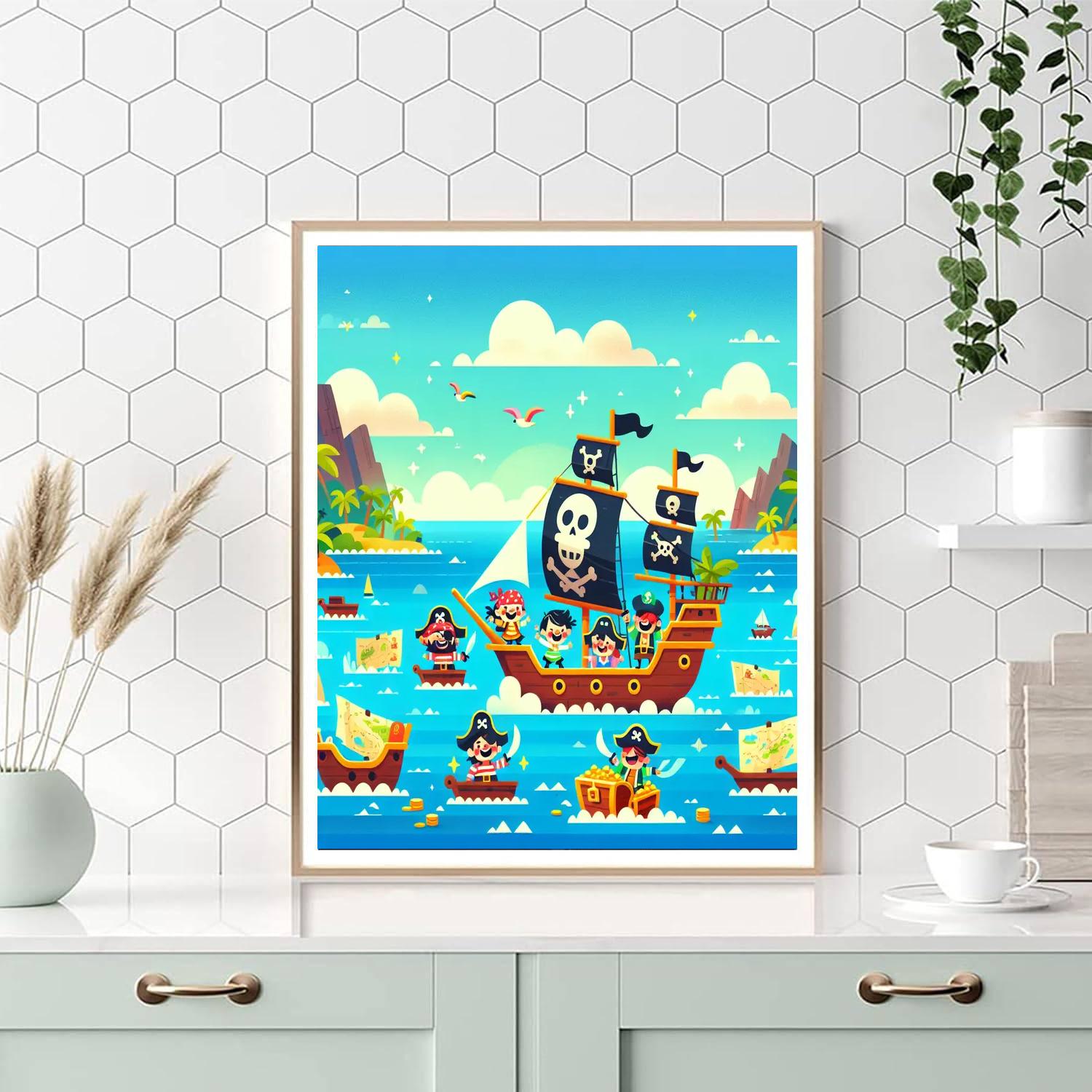 Ocean Pirate Adventure Numbered Painting Kits