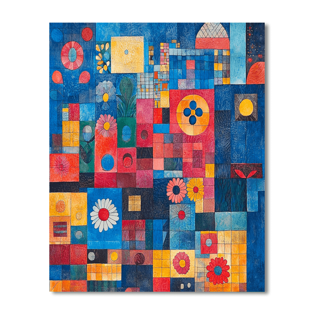 Klee Inspired Exploration Of Shapes  Numbered Painting Kits