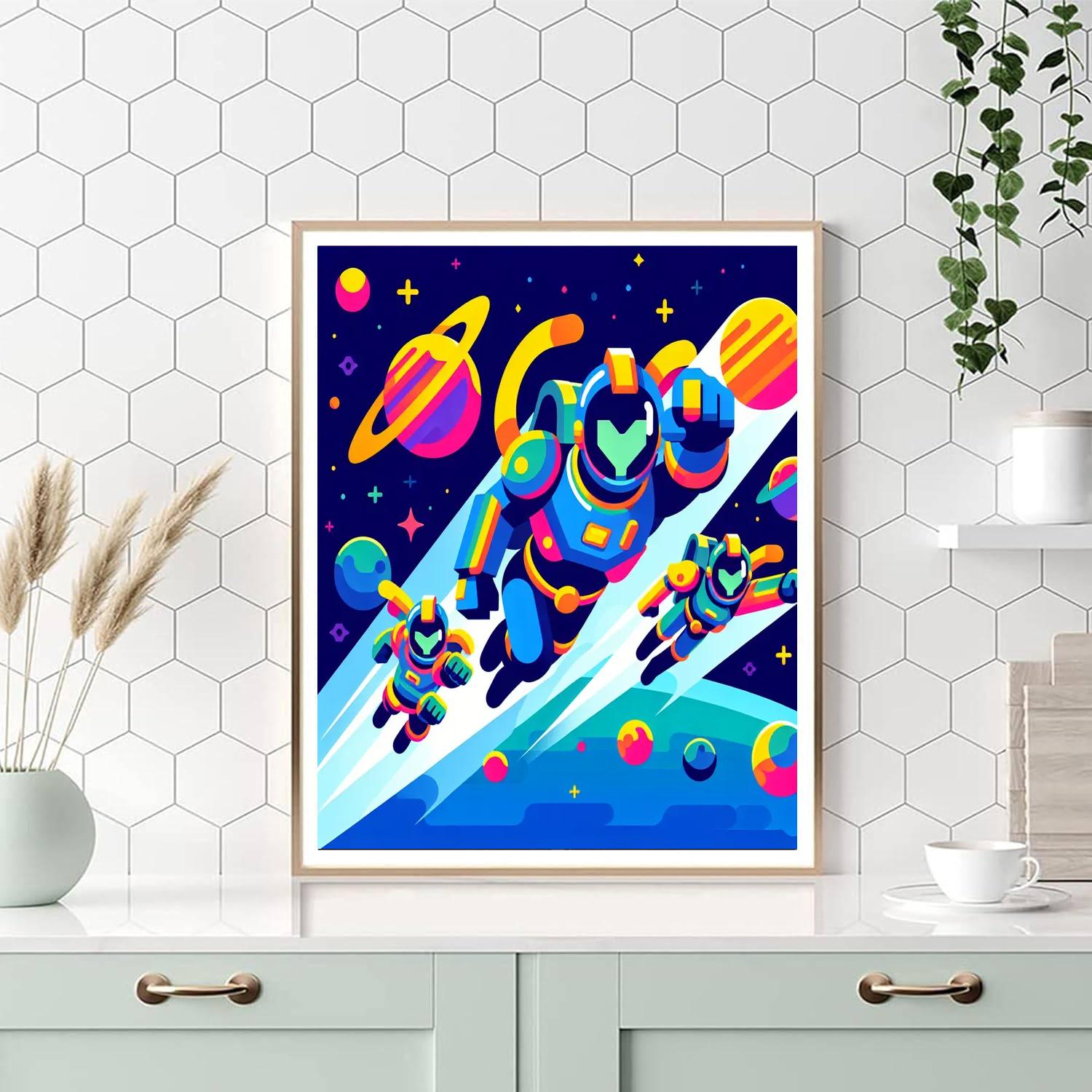 Galactic Guardian's Quest Painting By Numbers Kit