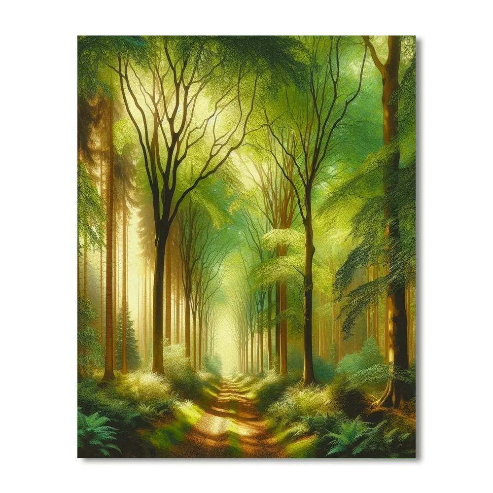 Mystic Woodland Path Painting By Numbers Kit