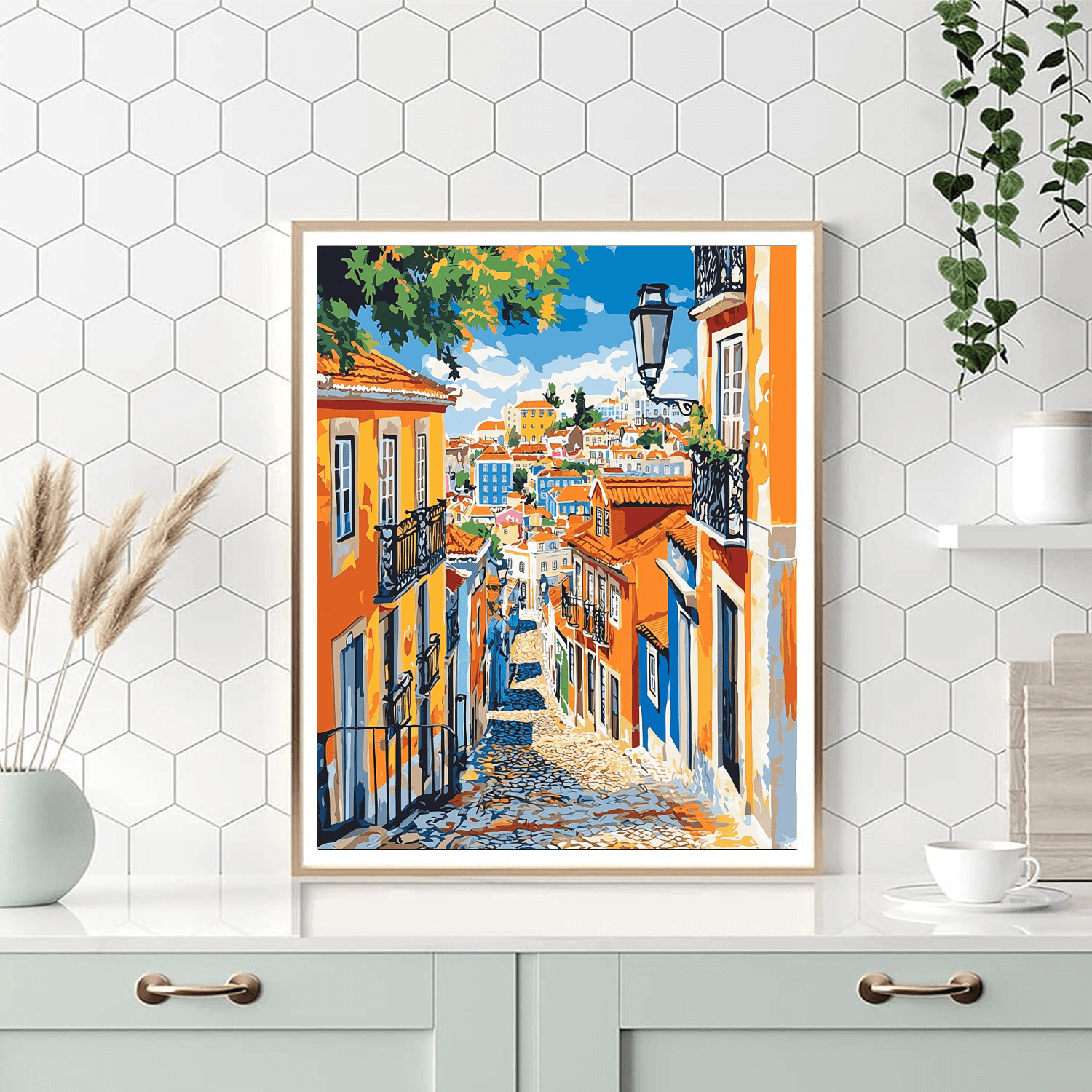 Lisbon's Alfama District - Portugal Paint By Numbers Kits