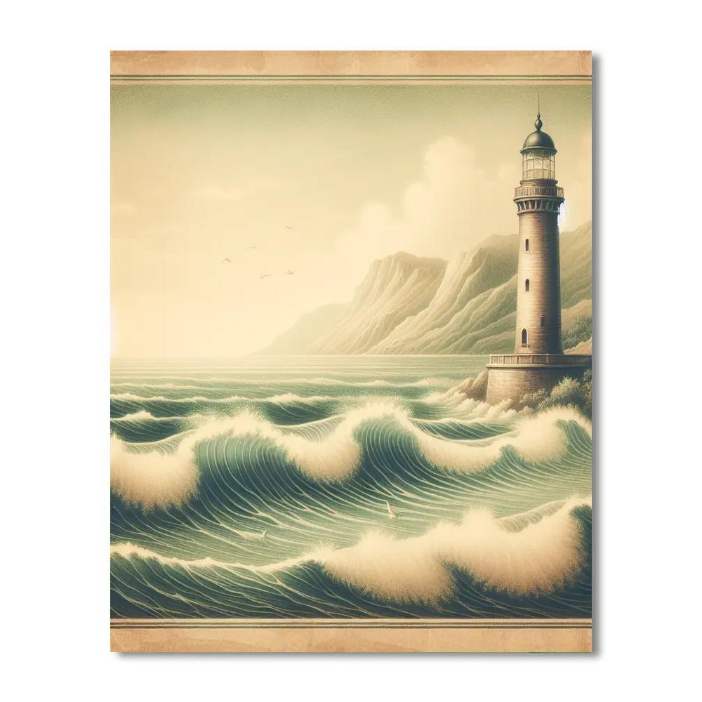 Vintage Coastal Memories Painting By Numbers Kit
