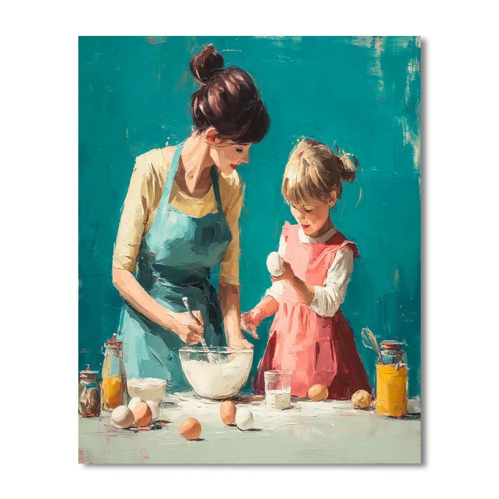 Baking Memories With Mom Painting Number Kit
