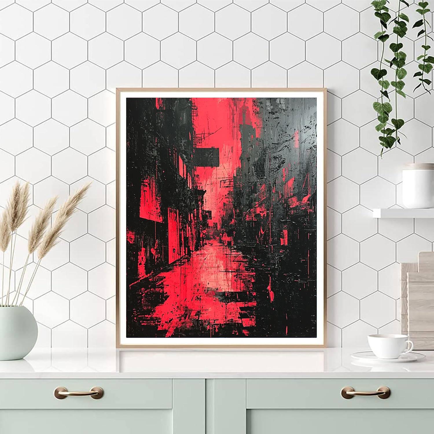 Banksy Inspired Urban Requiem  Numbered Painting Kits