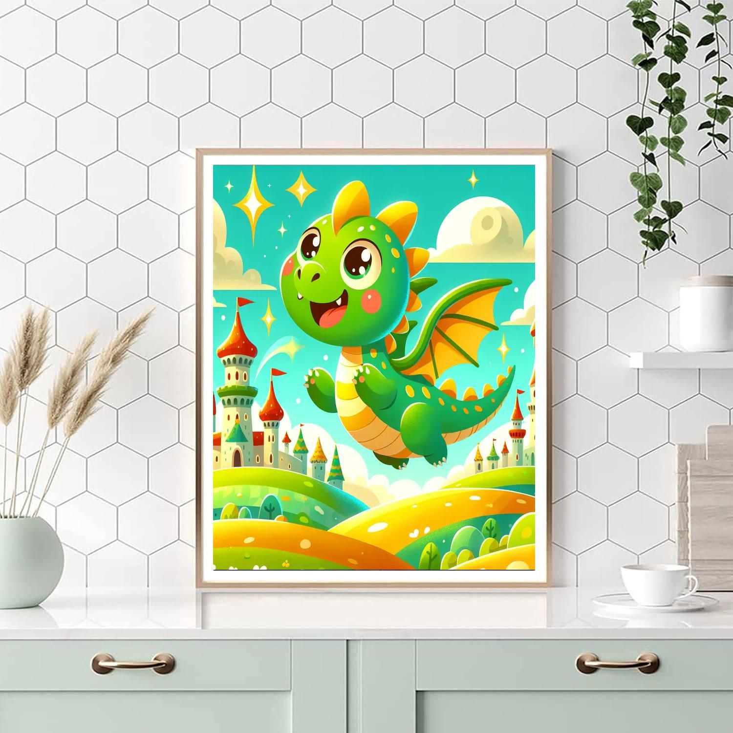Adventurous Dragon Quest Numbered Painting Kits