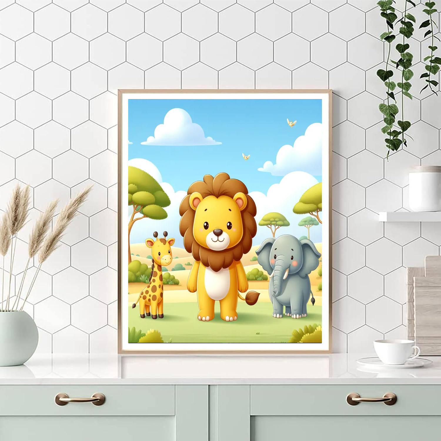 Safari Exploration Quest Number Painting
