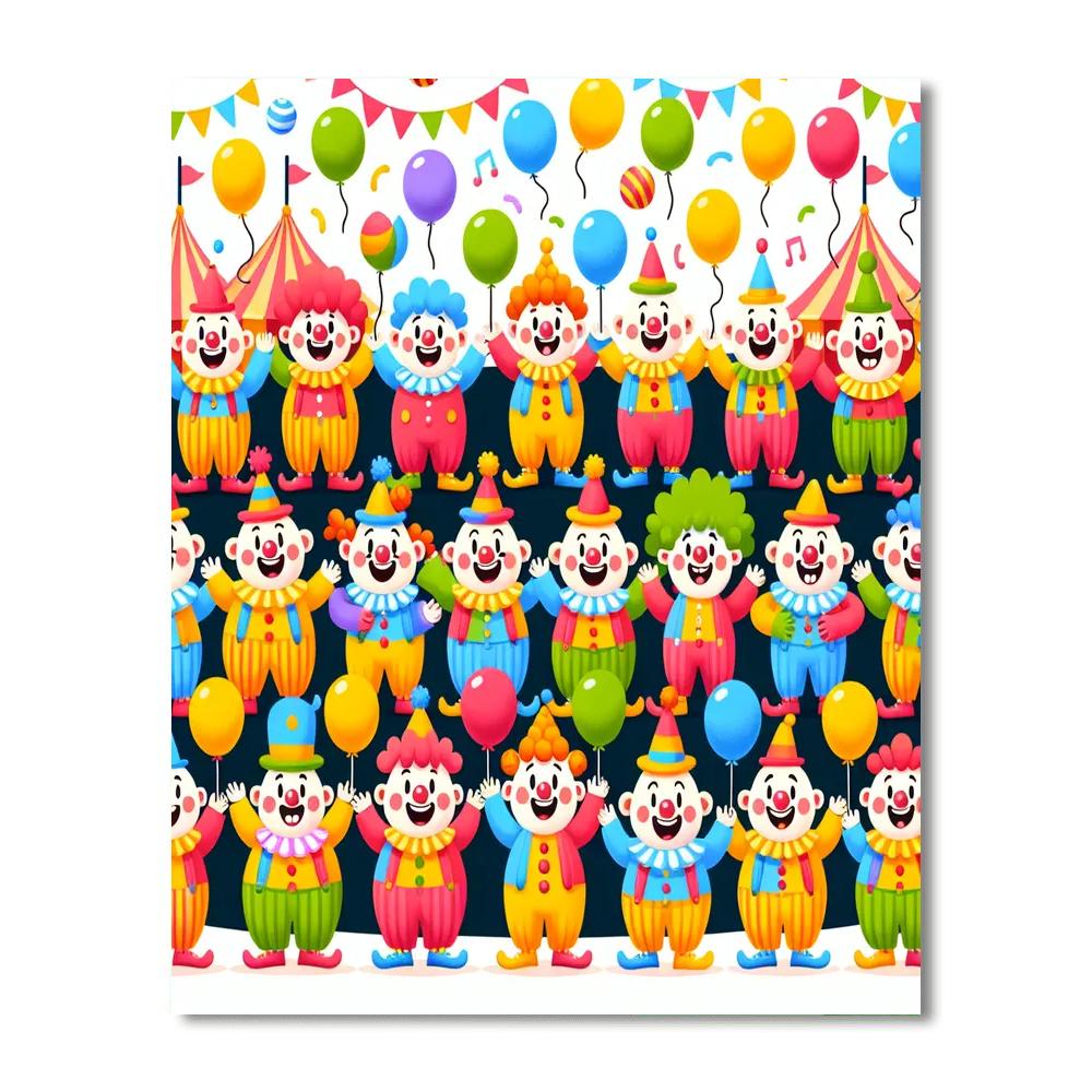 Joyful Juggling Act DIY Paint By Numbers