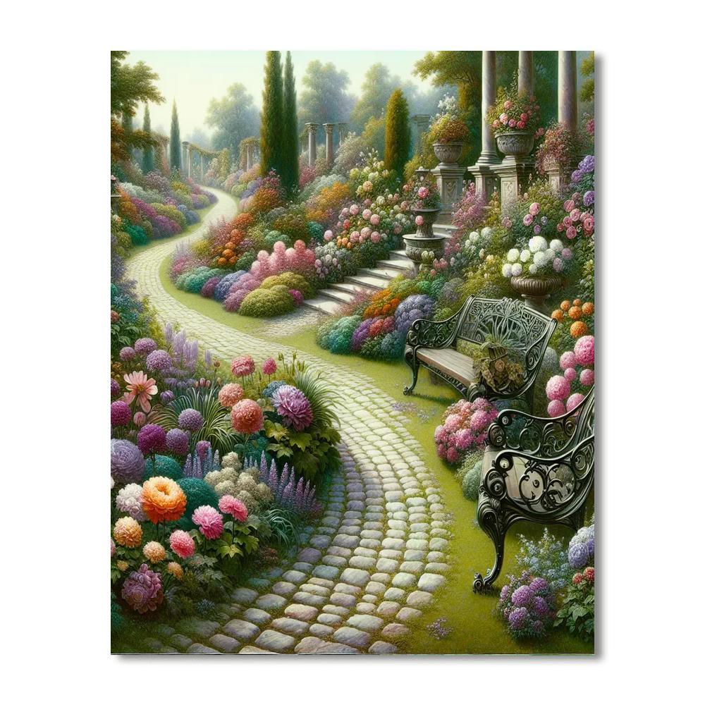Victorian Garden Whispers Paint By Numbers Kits