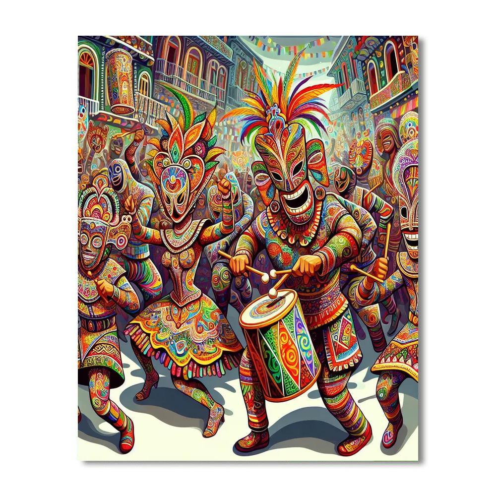 Diablos Danzantes De Yare - San Francisco De Yare, Venezuela Paint By Numbers