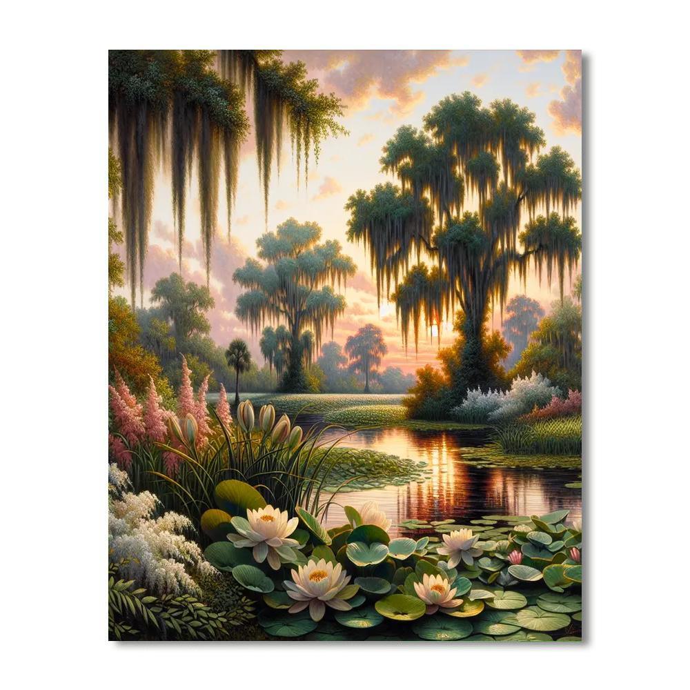 Tiana's Bayou Elegance Number Painting