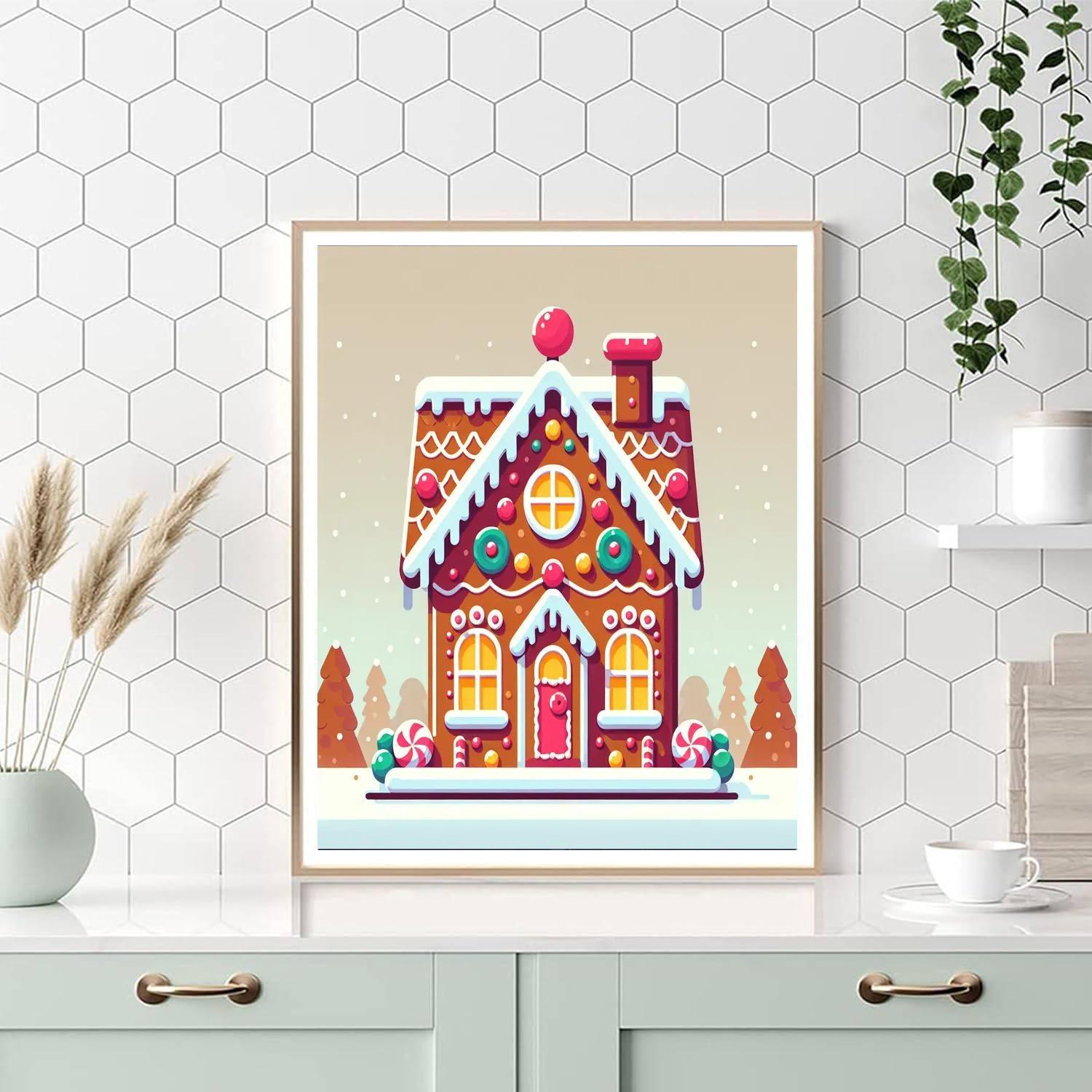 Jolly Gingerbread House Paint By Numbers Kits