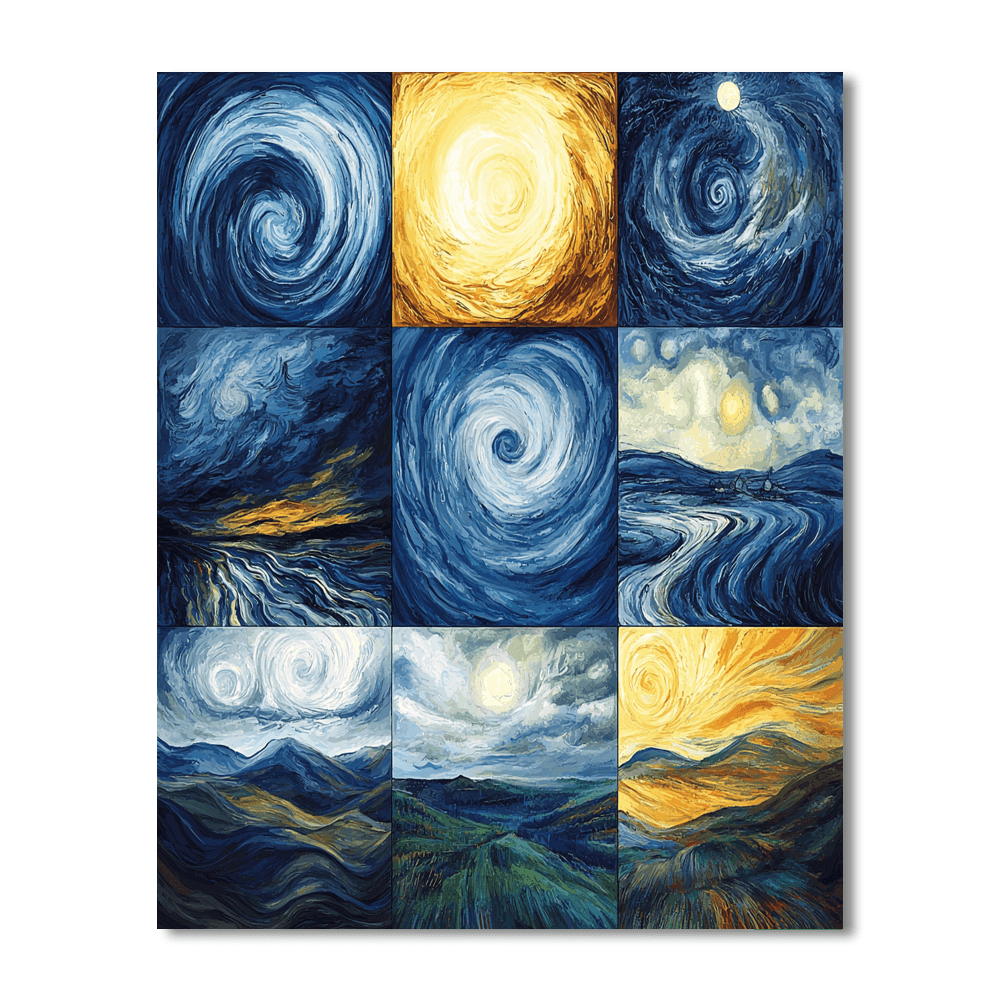 Edvard Munch Inspired Weather Dance  Paint By Numbers