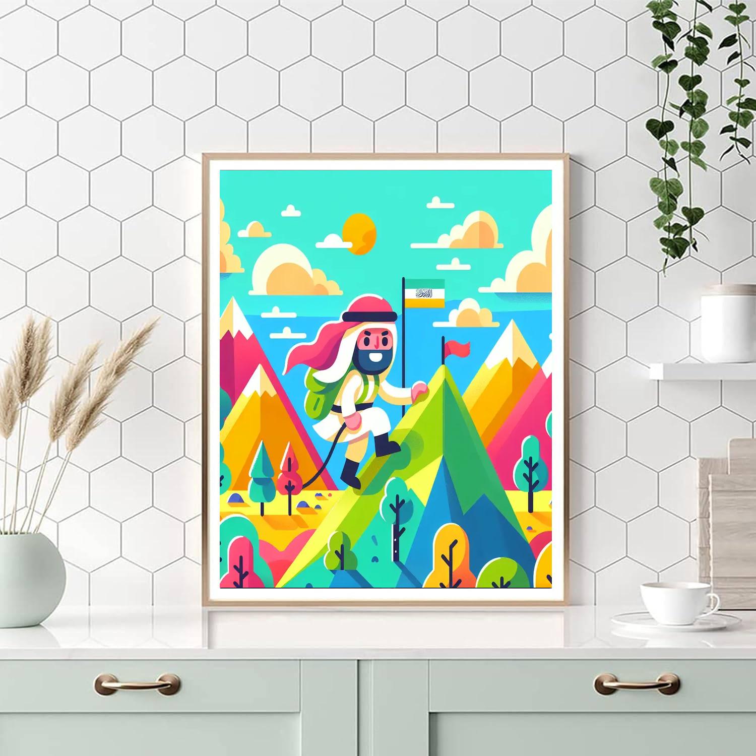 Mystic Mountain Quest Paint By Numbers Art
