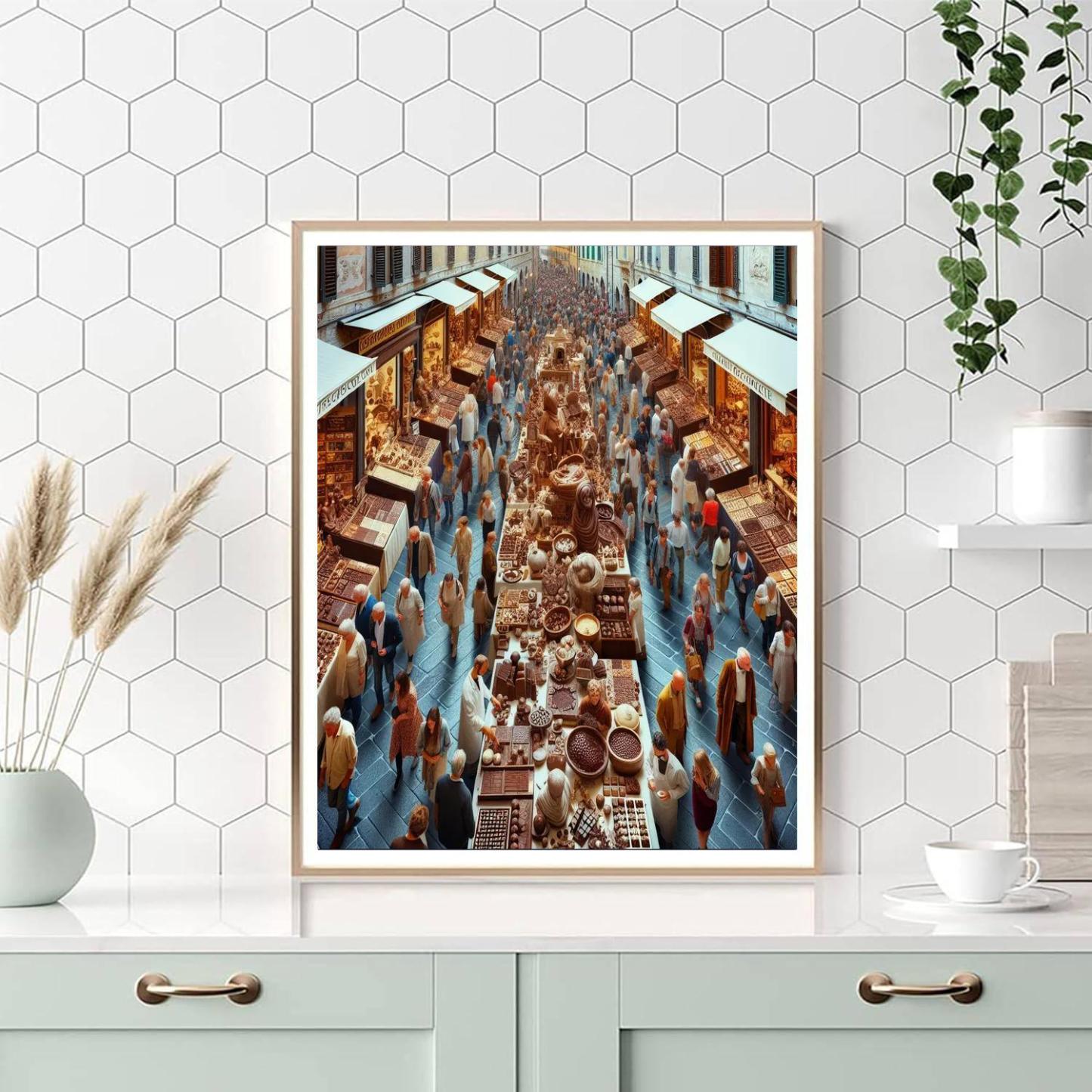 Eurochocolate Festival - Italy Painting By Numbers Kit