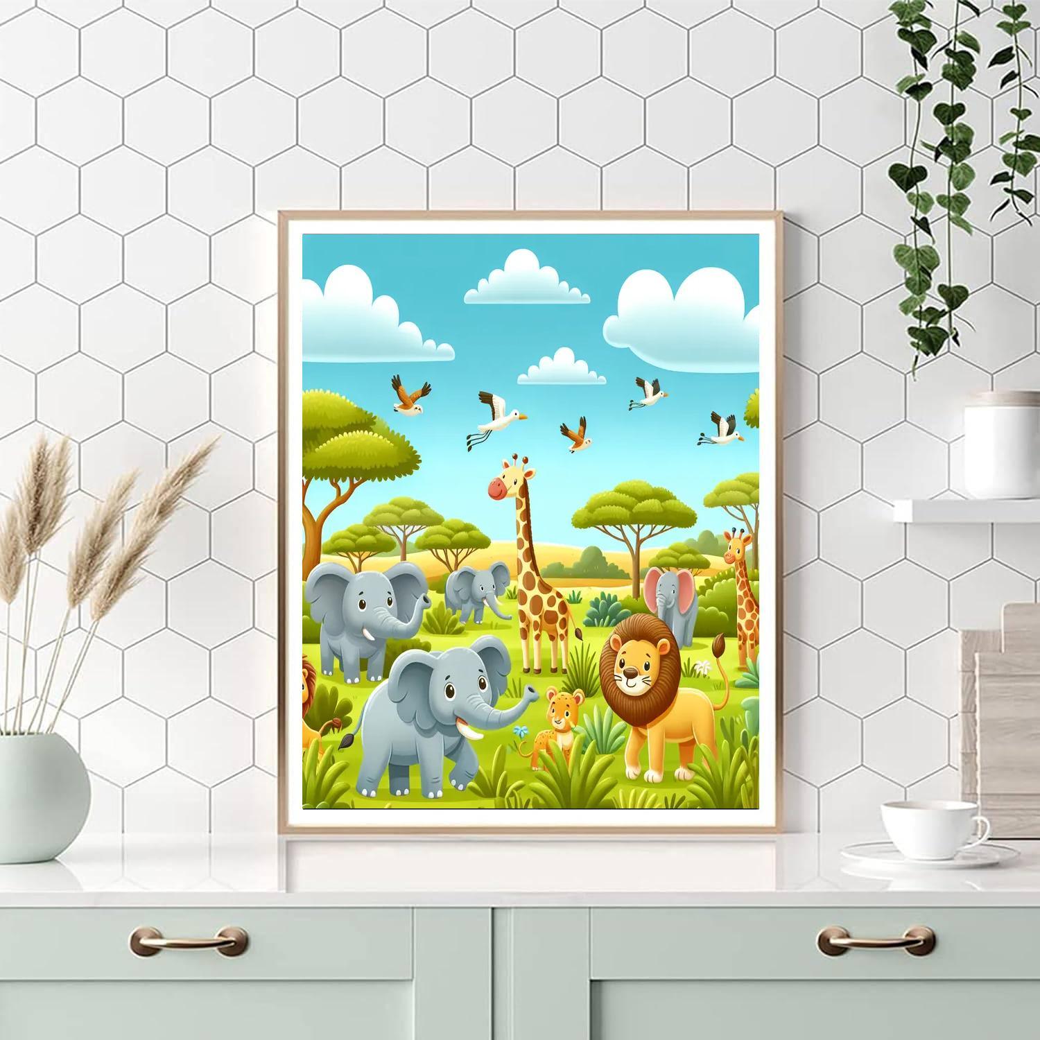 Animal Adventure Safari Paint By Number
