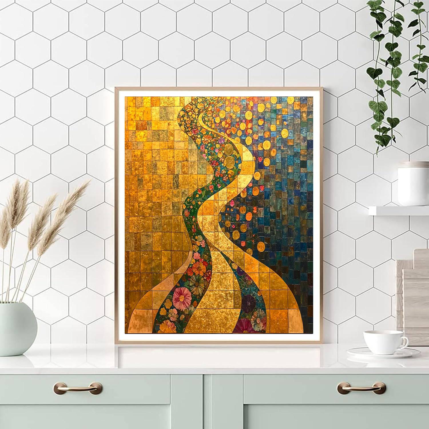 Gustav Klimt Inspired Organic Reverie  Paint By Numbers Kits