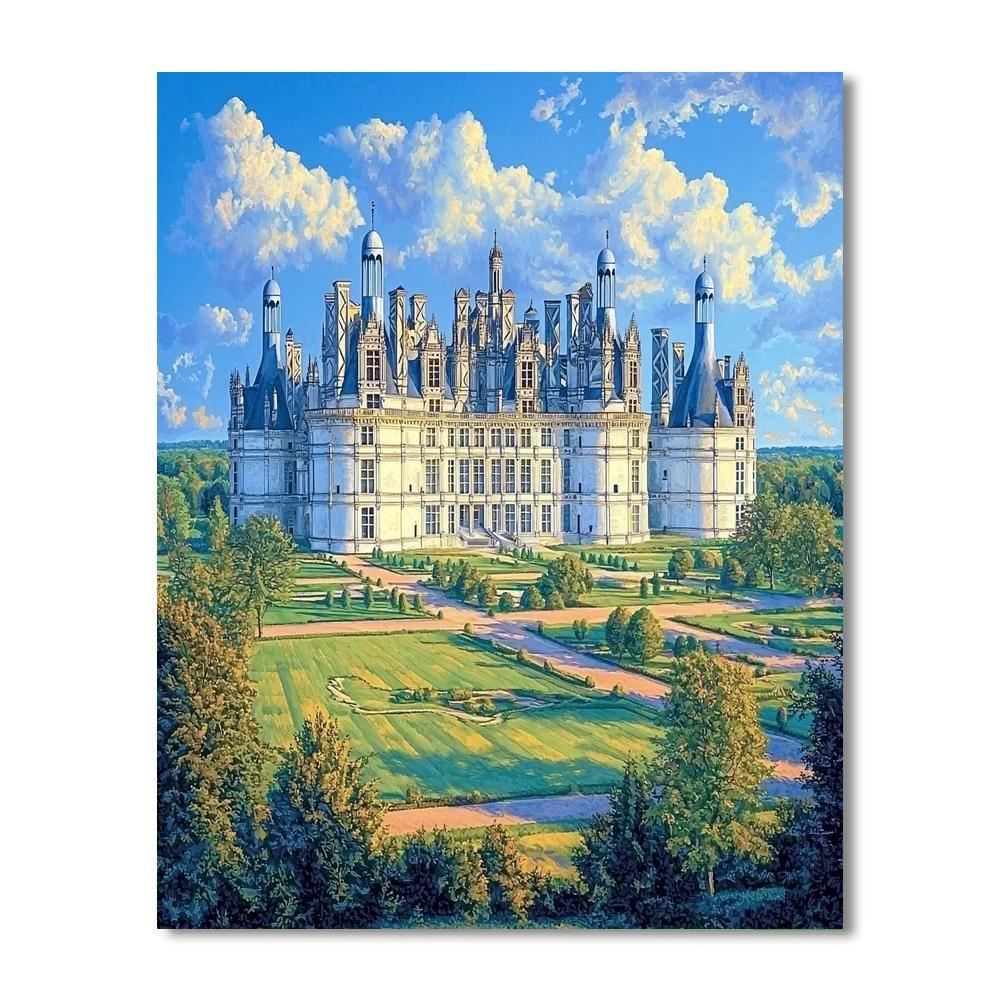 Chateau De Chambord - Loire Valley Painting Number Kit