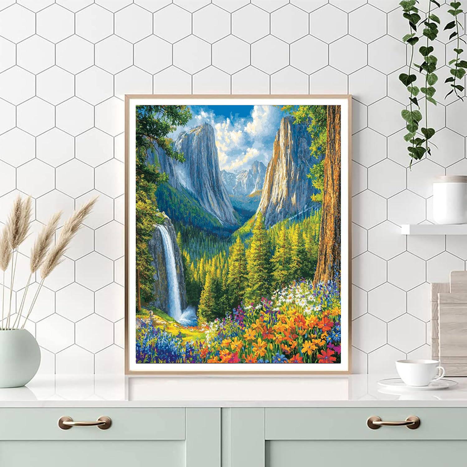 Yosemite National Park - Usa Numbered Painting Kits