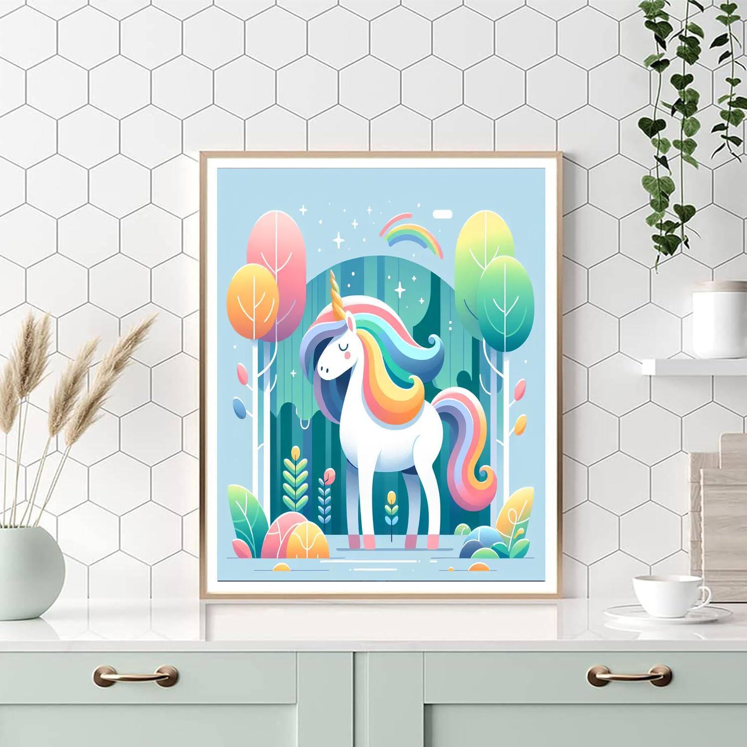 Magic Forest Unicorn Numbered Painting Kits