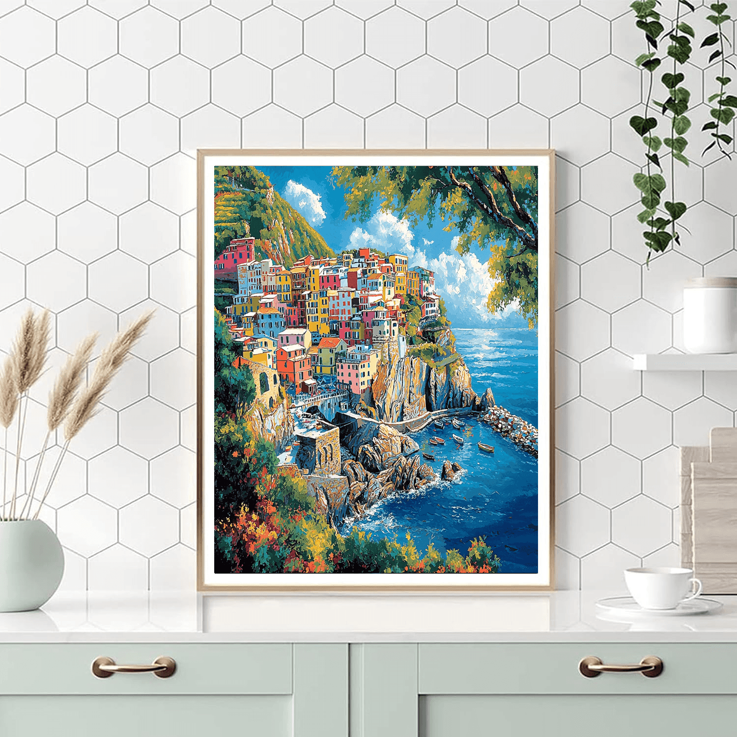 Cinque Terre Trails Number Painting