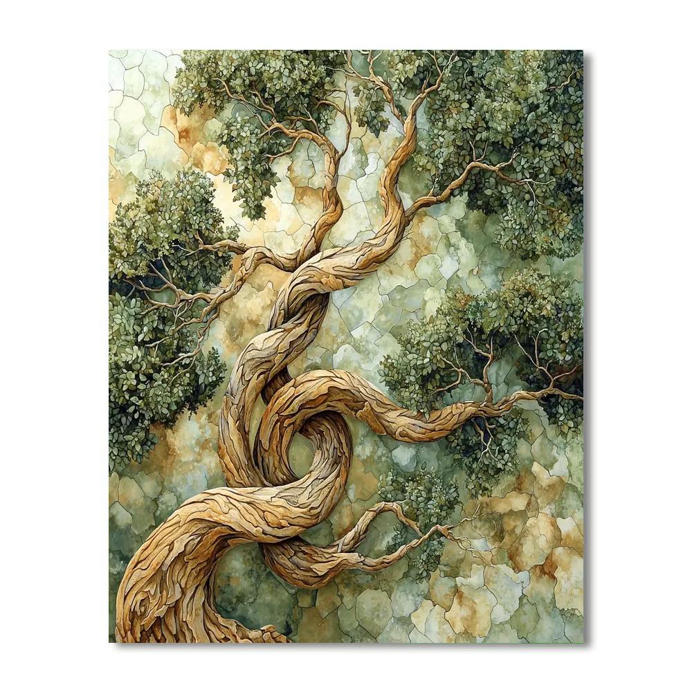 Michelangelo Inspired Enchanted Branches  Painting Number Kit