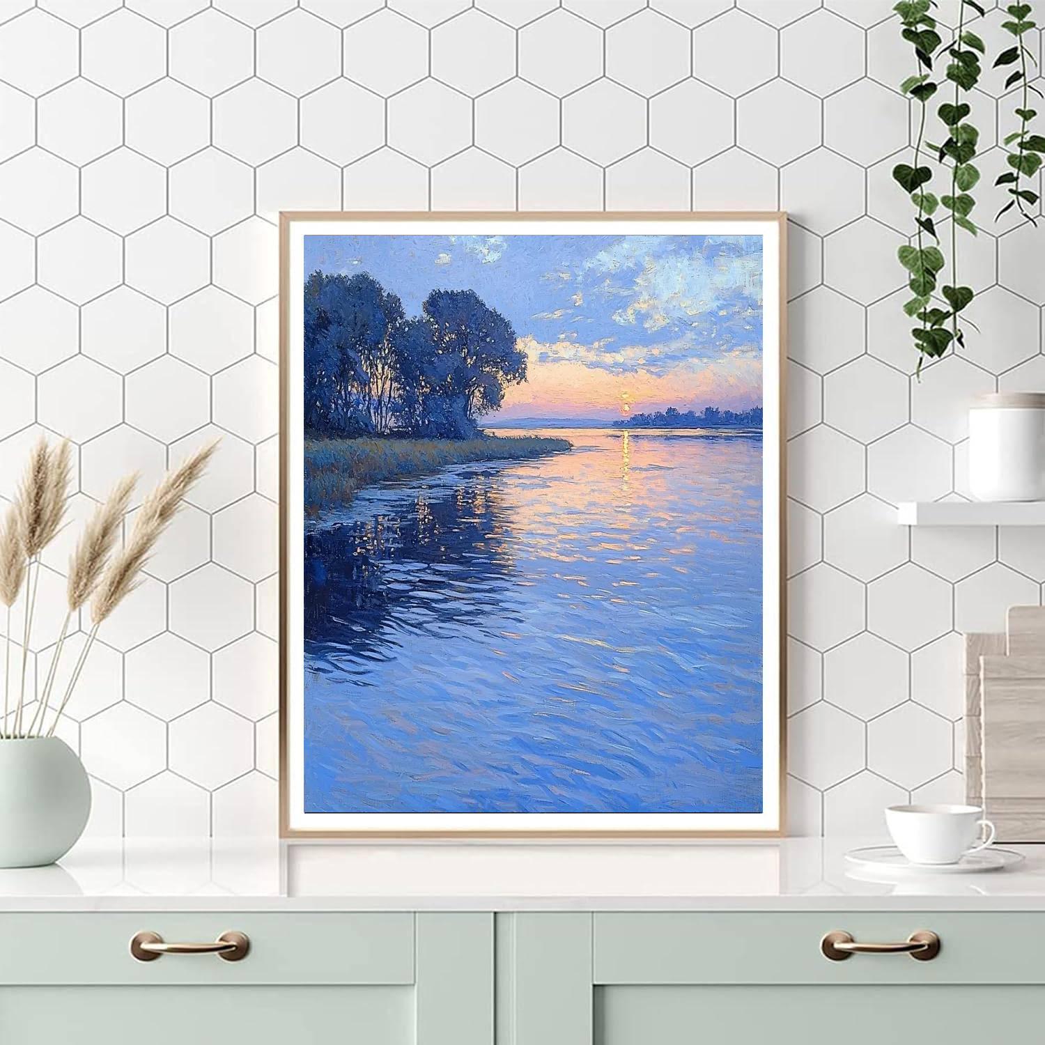 Edgar Degas Inspired The Calm Of Rippling Reflections  Paint By Numbers