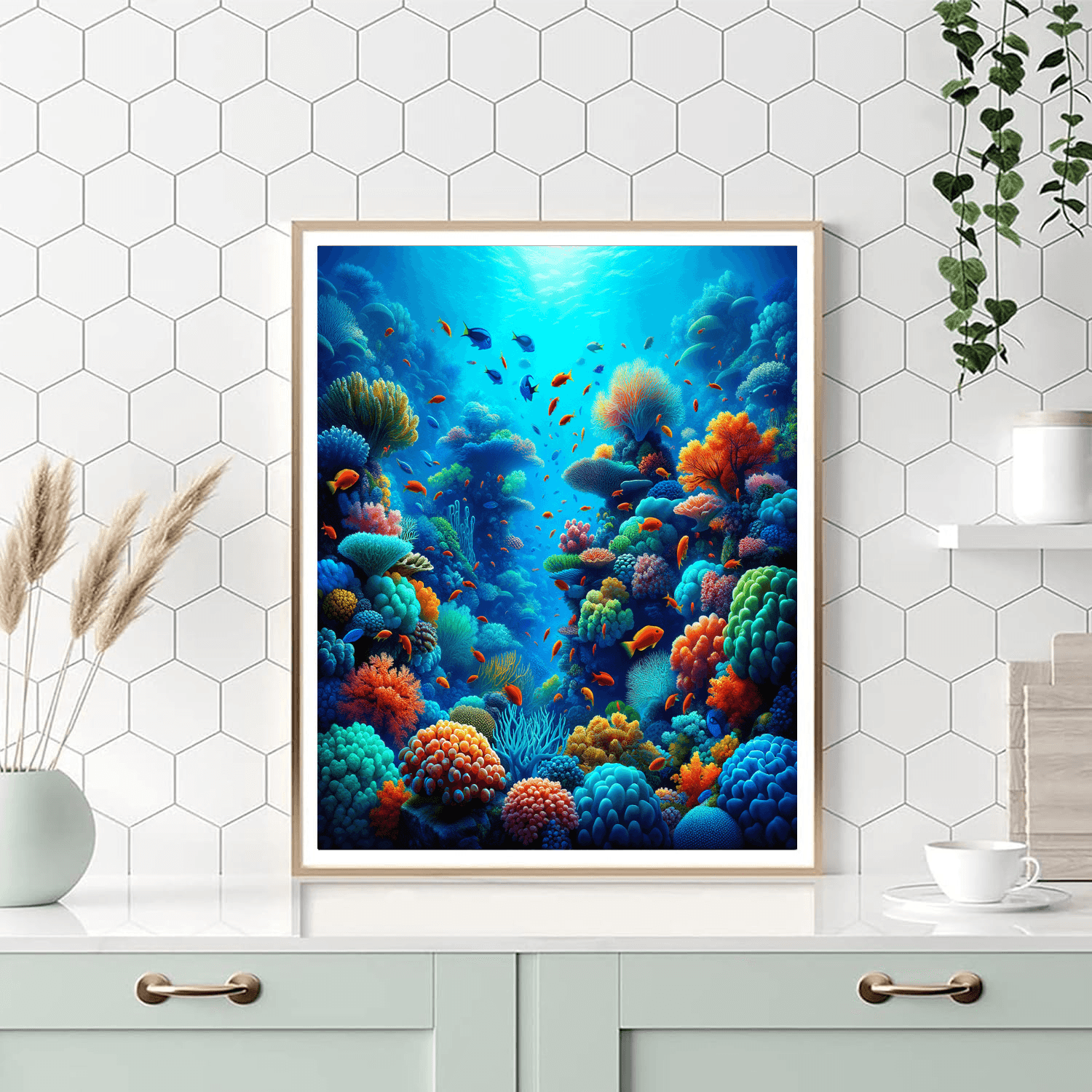 Tropical Coral Reef Paint By Number