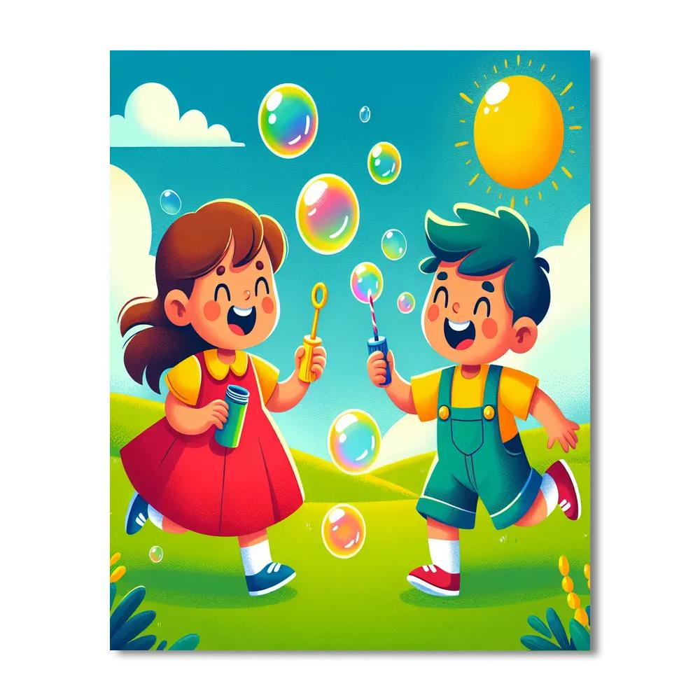 Bubbly Bubble Party Paint By Numbers Kits