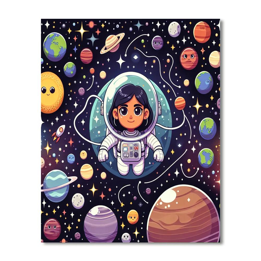 Space Cadet's Mission Painting Number Kit
