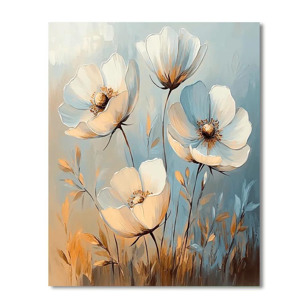 Leonardo Da Vinci Inspired Mystical Blossoms Study  Numbered Painting Kits