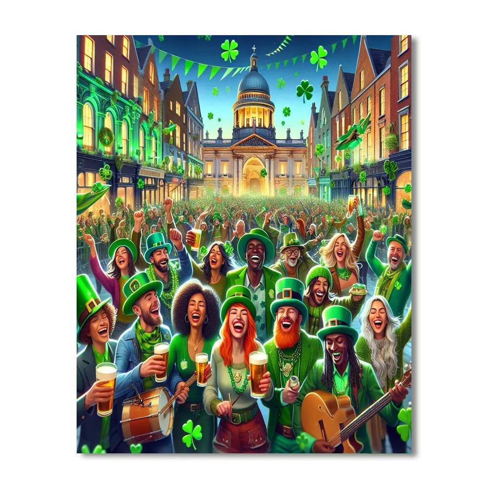 St. Patrick's Day Festival - Dublin Paint By Numbers Art