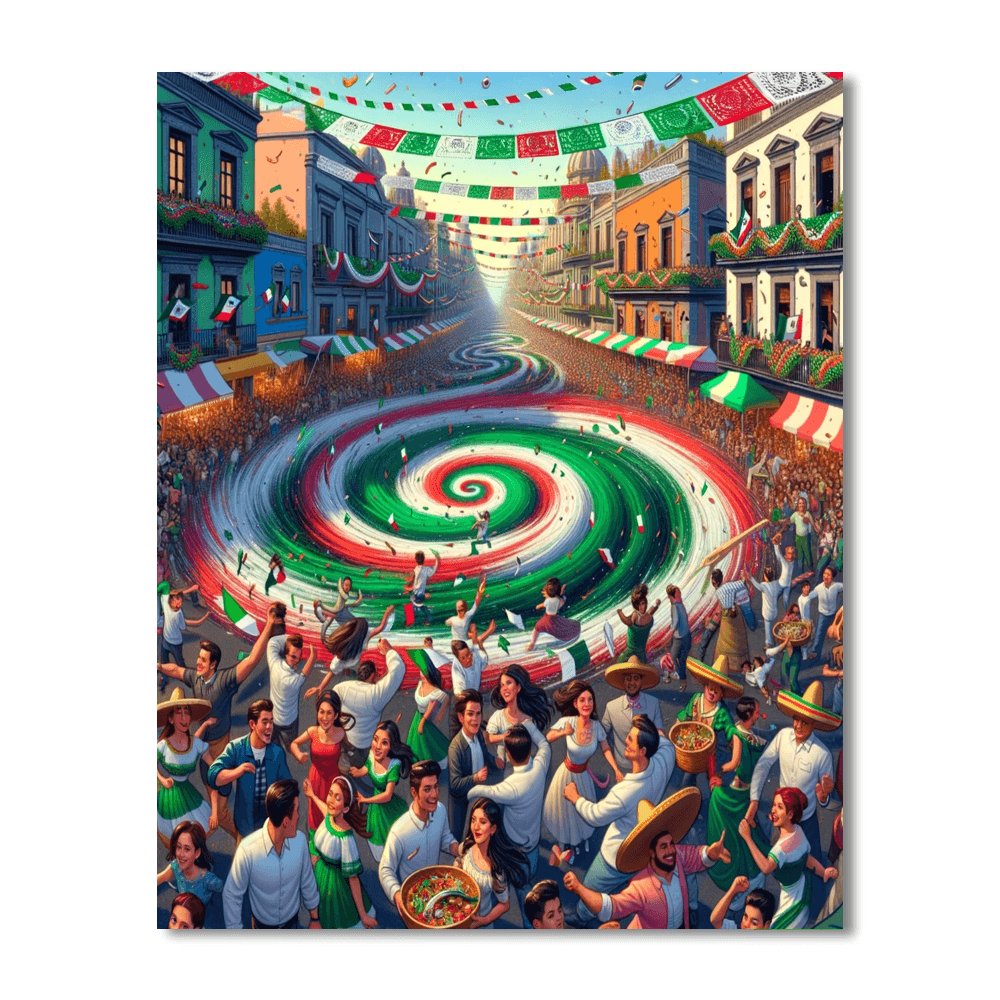 Dia De La Independencia - Mexico DIY Paint By Numbers