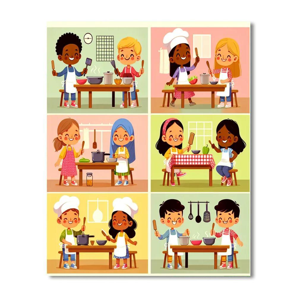 Budding Chefs Painting By Numbers Kit