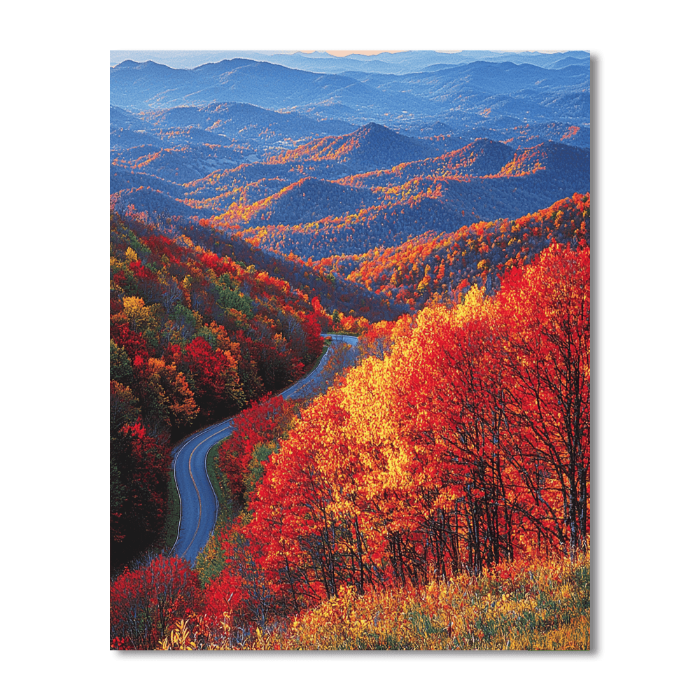 The Blue Ridge Parkway DIY Paint By Numbers