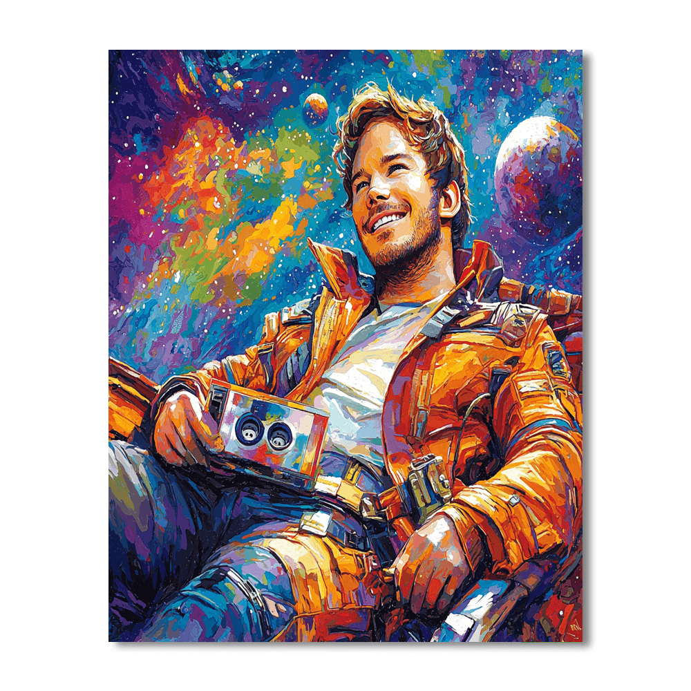 Chris Pratt: From Parks To The Stars Of Guardians Painting By Numbers Kit