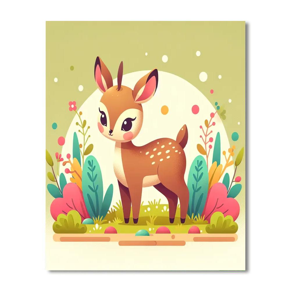 Dainty Dik-dik Paint By Numbers Art