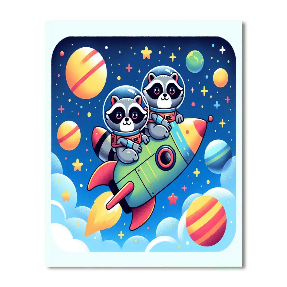 Rocket Raccoon Mission Numbered Painting Kits