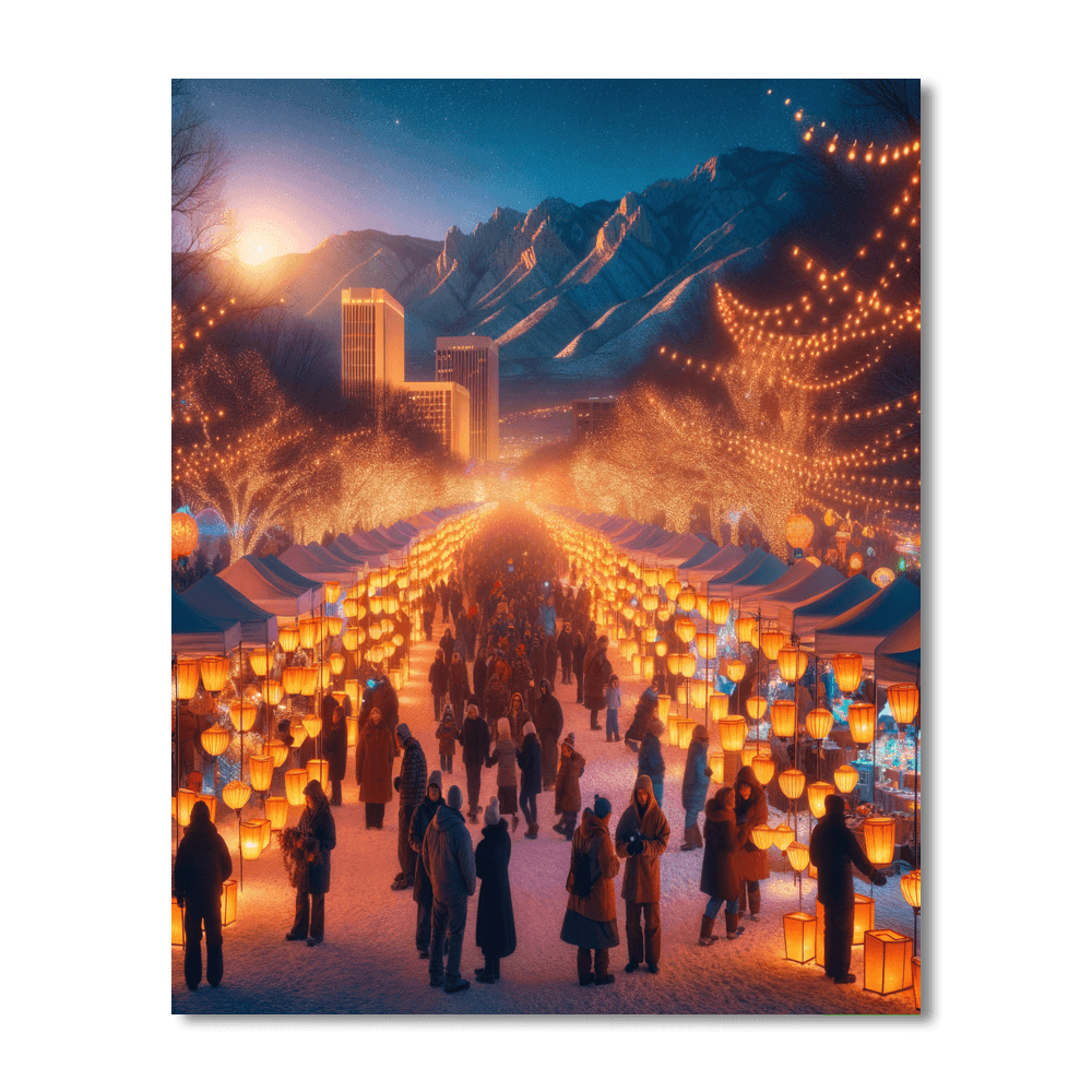 Luminaria Festival - New Mexico, Usa Painting By Numbers Kit