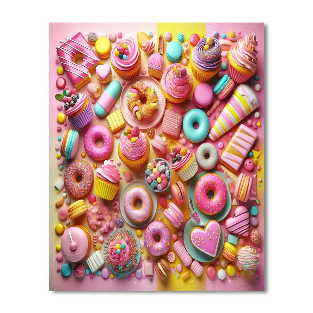 Sweet Treats Delight Paint By Numbers