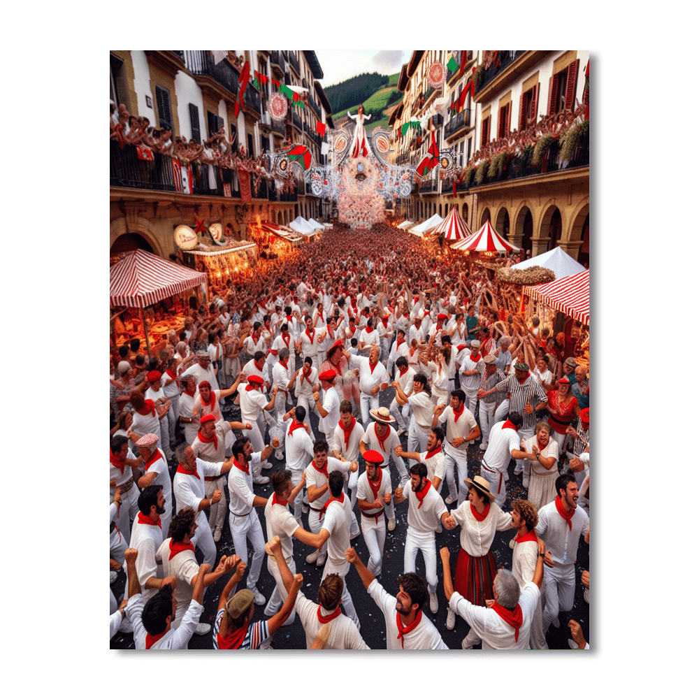 Bayonne Festival - France Paint By Numbers Art