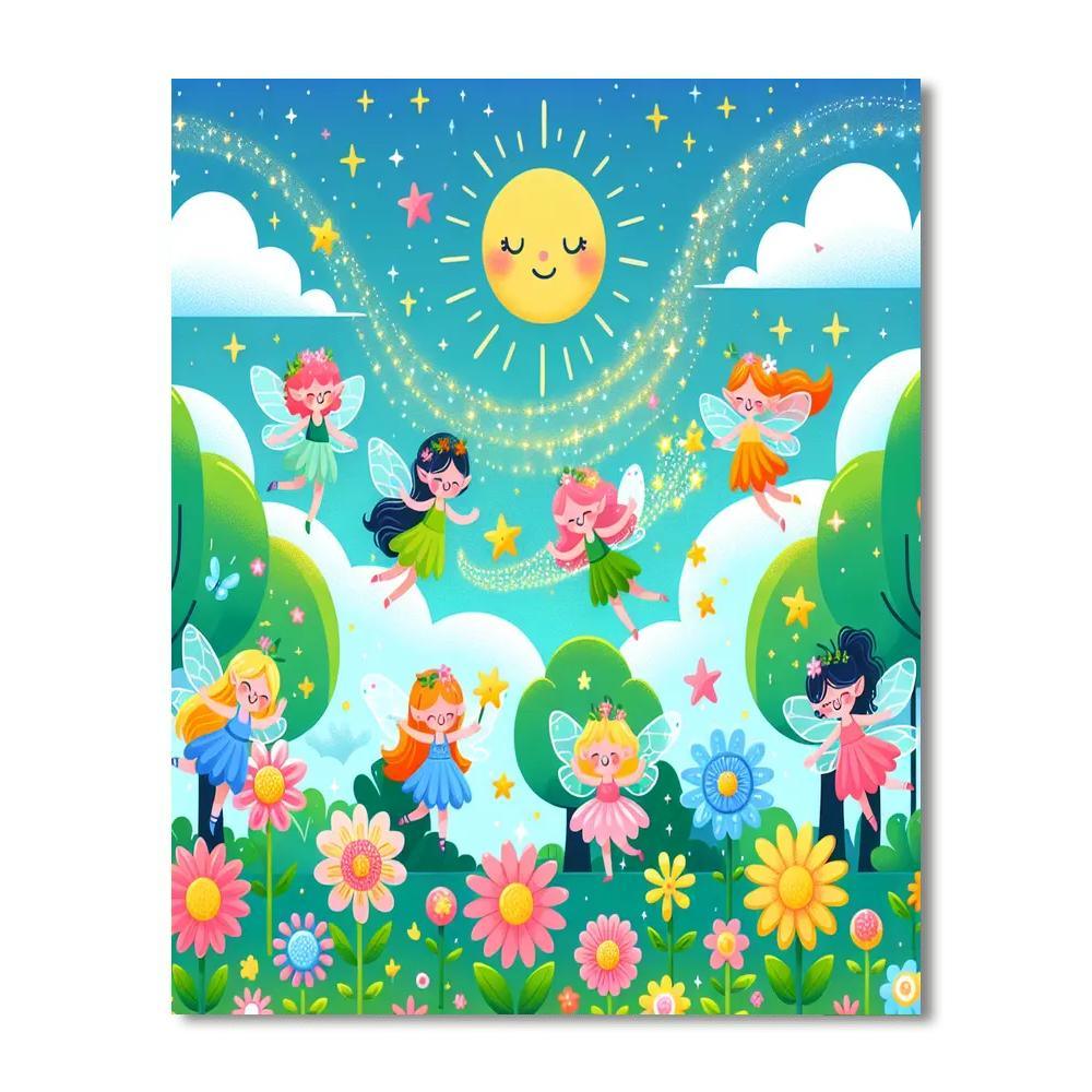 Glittering Fairyland Paint By Color