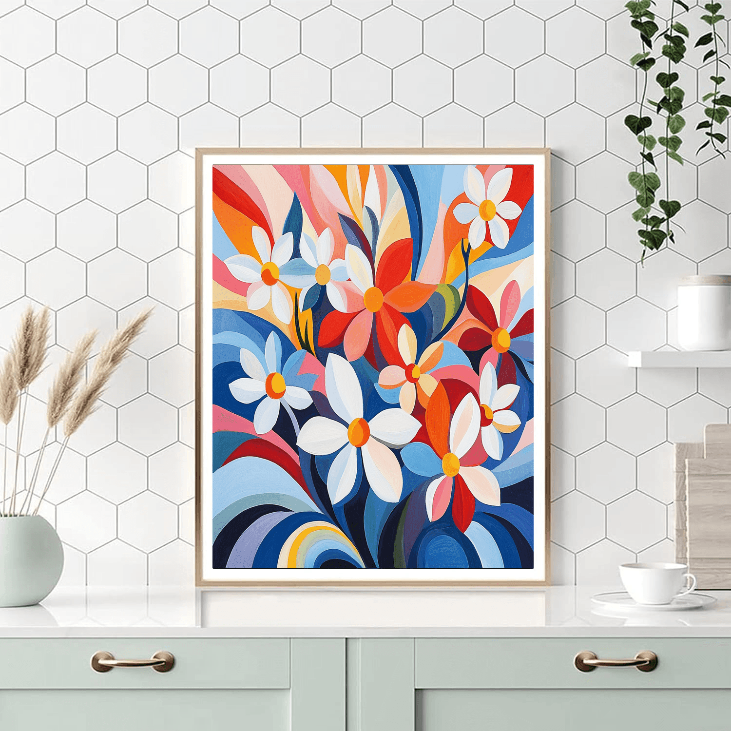 Kandinsky Inspired Blooming Abstraction  Paint By Number