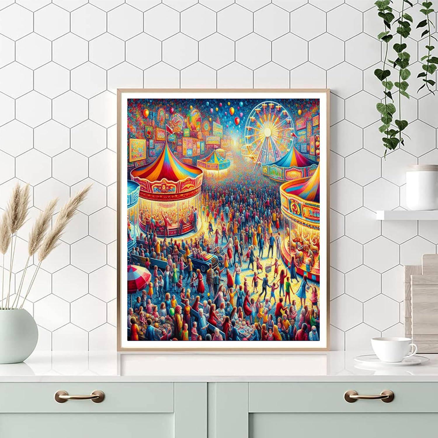 Delightful Carnival Magic Painting By Numbers Kit